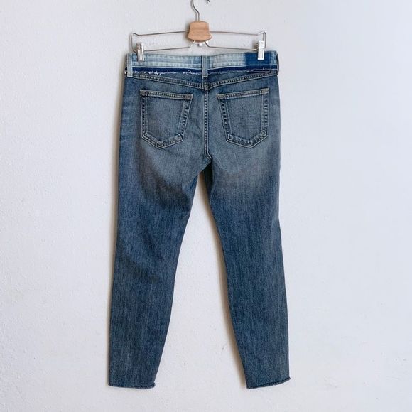 AMO Revolve two tone distressed skinny crop jeans - Picture 6 of 8